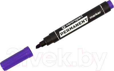 Маркер перманентный Centropen 2.5мм / 8566 0105 (фиолетовый)