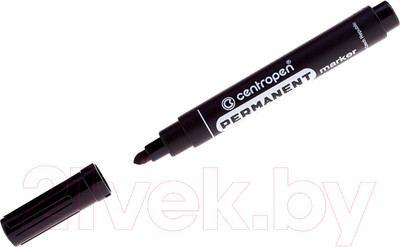 Маркер перманентный Centropen 2.5мм / 8566 0112 (черный)