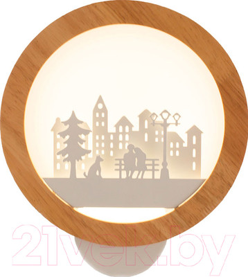 Бра Home Light Астерия C053-6 (дерево/белый)