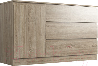 Тумба Евва Турин ТР-1D3S/S (дуб сонома)