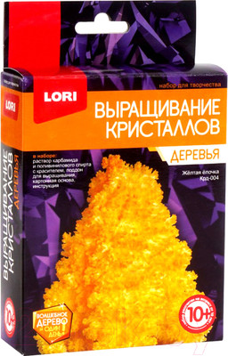 Набор для выращивания кристаллов Lori Деревья. Желтая елочка / Крд-004