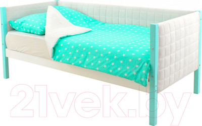 Кровать-тахта детская Бельмарко Svogen / 747 (мятный/белый)