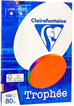 Бумага Trophee A4 80г/м 100л / 4120C (mix fluo)