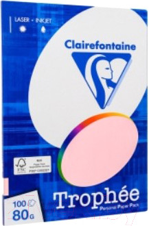 Бумага Trophee A4 80г/м 100л / 4100C (mix пастель)