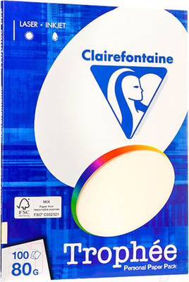 Бумага Trophee A4 80г/м 100л / 4104C (кремовый)