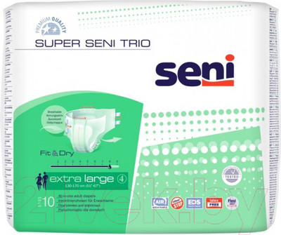 Подгузники для взрослых Seni Super Trio Extra Large (10шт)