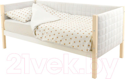 Кровать-тахта детская Бельмарко Svogen / 750 (бежевый/белый)