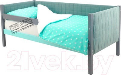 Кровать-тахта детская Бельмарко Svogen / 752 (графит/мятный)