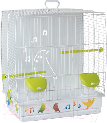 Клетка для птиц Voltrega 001645B (белый/зеленый)