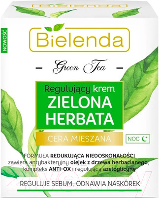 Крем для лица Bielenda Зеленый чай регулирующий ночной (50мл)