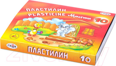 Пластилин ГАММА Мультики / 280017 (10цв)