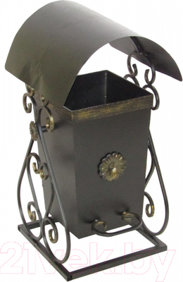 Урна уличная Станкоинструмент № 16 с крышей