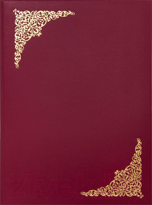 Папка адресная OfficeSpace Виньетка APbv_390 / 160237 (бордовый)