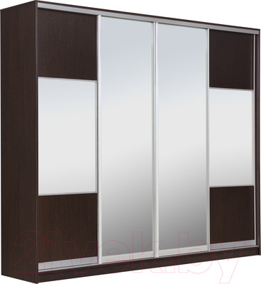 Шкаф-купе Рэйгрупп 272 VVX Elgon РГ-14.06 (венге/венге/хром)