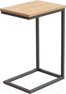 Приставной столик Millwood Art-1.1 Л 30x40x60 (дуб золотой Craft/металл черный)