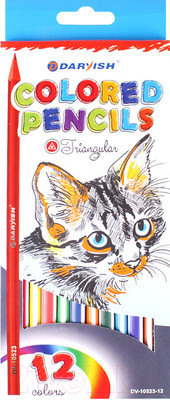 Набор цветных карандашей Darvish Совы / DV-10523-12 (12шт)