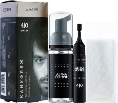 Краска-мусс для волос Estel Alpha Homme 4/0