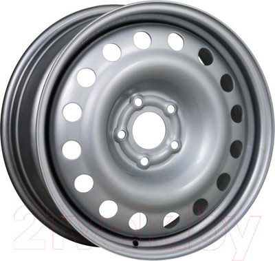 Штампованный диск Trebl 5210T 14x5" 5x100мм DIA 57.1мм ET 35мм Silver