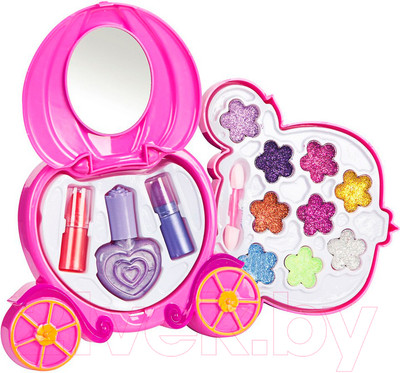 Набор детской декоративной косметики Bondibon Eva Moda косметичка-карета с зеркальцем / BB1773