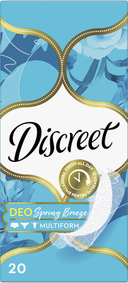 Прокладки ежедневные Discreet Deo Spring Breeze Multiform Single (20шт)