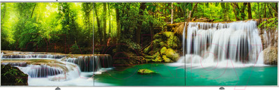 Экран для ванны Comfort Alumin Group Водопад 3D 150x50