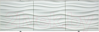 Экран для ванны Comfort Alumin Group Волна белая 3D 150x50