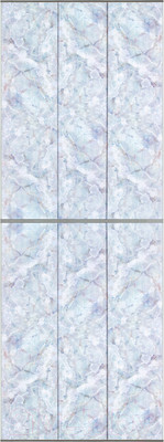 Экран-дверка Comfort Alumin Group Плитка голубая 73x200