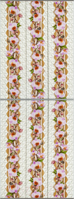 Экран-дверка Comfort Alumin Group Сеньора Орхидея 73x200