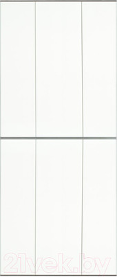 Экран-дверка Comfort Alumin Group Белый матовый 83x200