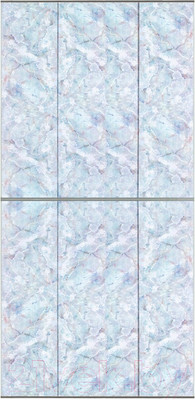 Экран-дверка Comfort Alumin Group Плитка голубая 83x200