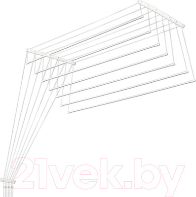 Сушилка для белья Comfort Alumin Group Потолочная 7 прутьев 100см (алюминий/белый)