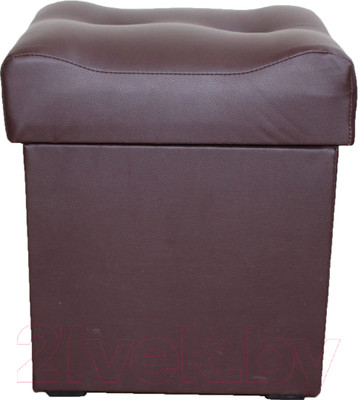 Пуф Компас-мебель КС-023-05 (кожзам темно-коричневый)