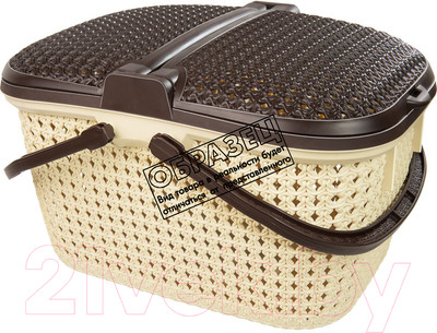 Корзина Эльфпласт Paola EP428 (25л, слоновая кость)