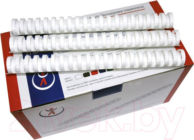 Пружины для переплета РеалИст Пластик 25мм (белый)