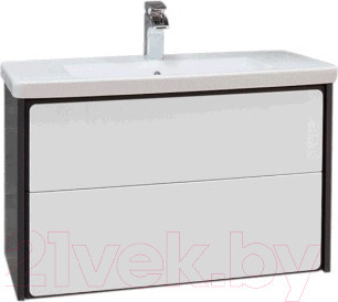 Тумба с умывальником Roca Ronda 60 / A327472000 + ZRU9302963 (белый глянец/антрацит)