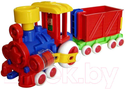 Развивающая игрушка Форма Паровозик Ромашка / С-118-Ф