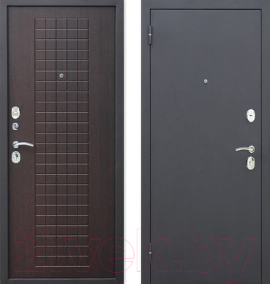 Входная дверь Гарда Муар 8мм Венге (96x205, левая)