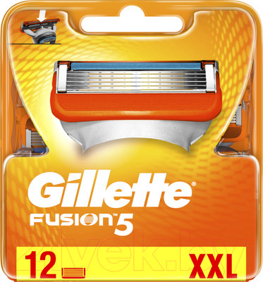 Набор сменных кассет Gillette Fusion (12шт)