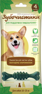 Лакомство для собак Деревенские лакомства Зубочистики с мятой (70г)