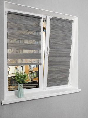 Рулонная штора Lm Decor Марсель ДН LB 25-05 48x160 (темно-серый)