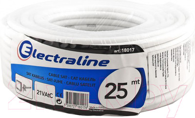 Кабель Electraline 18017 (25м, белый)