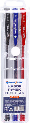 Набор гелевых ручек Darvish DV-118-3 (3шт)