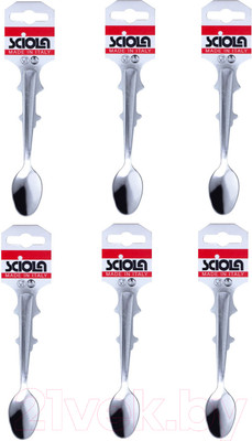 Набор кофейных ложек Sciola Монако / 0116CASCUFEMON (6шт)