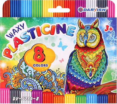 Пластилин восковой Darvish Восковой / DV-5750-8 (8шт)