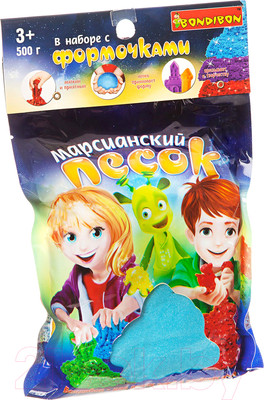 Кинетический песок Bondibon Марсианский песок / ВВ1730 (голубой)