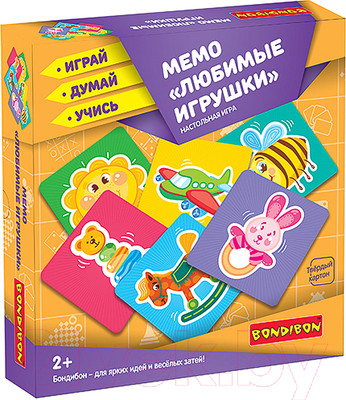 Развивающая игра Bondibon Мемо. Любимые игрушки / ВВ3910