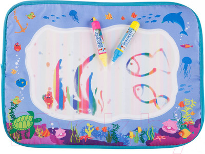 Плакат-раскраска Bondibon Водная раскраска-коврик. Море / ВВ3096
