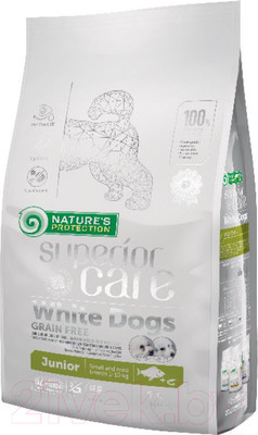 Сухой корм для собак Nature's Protection SC White Dogs Grain Free White Fish Junior / NPSC45829 (1.5кг)