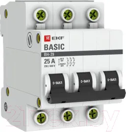 Выключатель нагрузки EKF Basic 3P 40А ВН-29 / SL29-3-40-bas