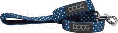 Поводок DOOG Stella / LEADNWS (синий в белый горох)